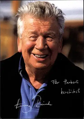 Ak Schauspieler Heinz Reincke, Portrait, Autogramm, Heitiere Hamsterkiste