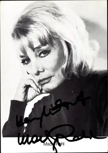 Ak Schauspielerin Mady Rahl, Portrait, Autogramm