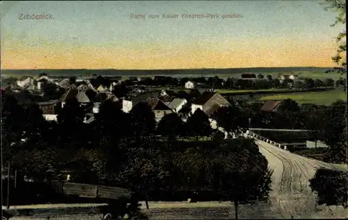 Ak Zehdenick in Brandenburg, Panorama vom Kaiser Friedrich Park