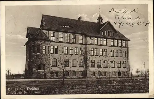 Ak Trebbin im Kreis Teltow Fläming, Schule
