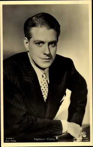 Ak Schauspieler Nelson Eddy, Portrait