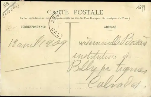 Ak Saint-Pierre-sur-Dives Calvados, Entrée du Manoir de Thomas Dunot