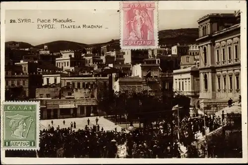 Ak Syra Siros Syros Griechenland, Place Miaoulis