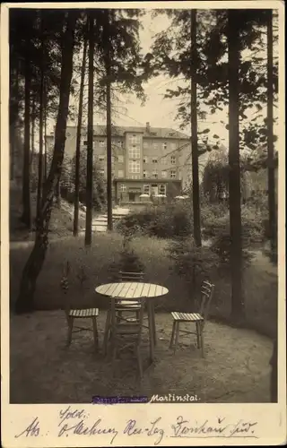 Ak Český Bukov Böhmisch Pockau Povrly Pömerle Region Aussig, Sanatorium Martinstal