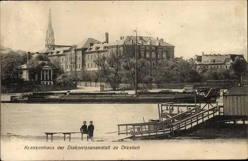 Ak Dresden Neustadt, Krankenhaus, Diakonissenanstalt