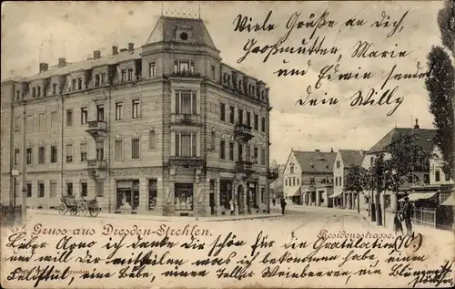 Ak Dresden Strehlen, Residenzstraße