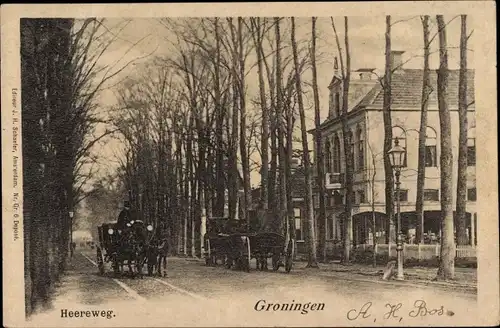 Ak Groningen Niederlande, Heereweg