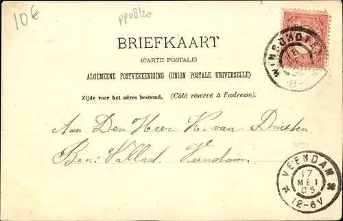 Ak Winschoten Groningen Niederlande, Stationsstraat