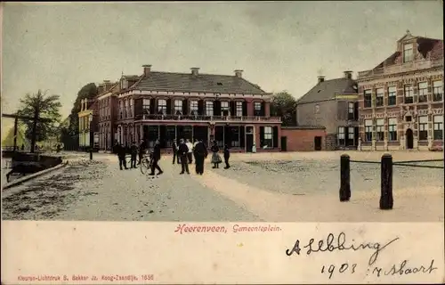 Ak Oranjewoud Friesland Niederlande, Gemeenteplein