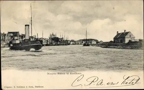 Ak Zierikzee Zeeland, Nieuwe Haven