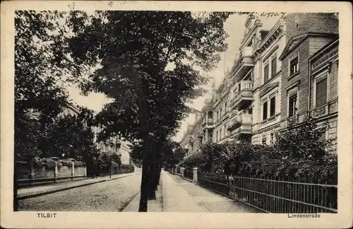 Ak Sowjetsk Tilsit Ostpreußen, Lindenstraße