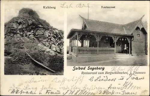 Ak Bad Segeberg in Schleswig Holstein, Kalkberg, Restaurant zum Bergschlösschen