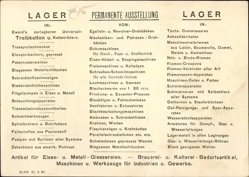 Ak Wien 5. Margareten Österreich, Handlung für Eisenwaren, Brauereibedarf, Griesgasse 41