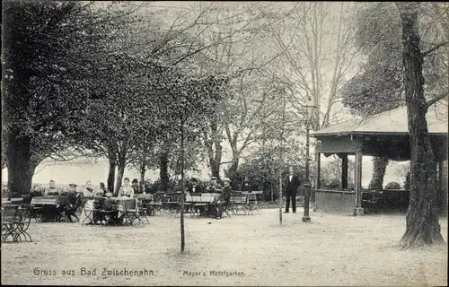 Ak Bad Zwischenahn in Oldenburg, Meyer's Hotelgarten