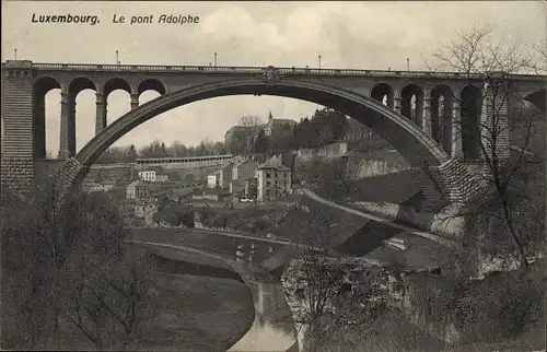 Ak Luxemburg, Die Adolphe-Brücke