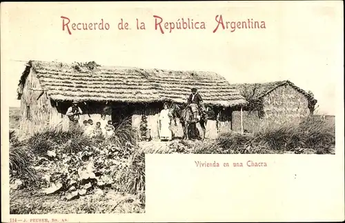 Ak Argentinien, Vivienda en una Chacra