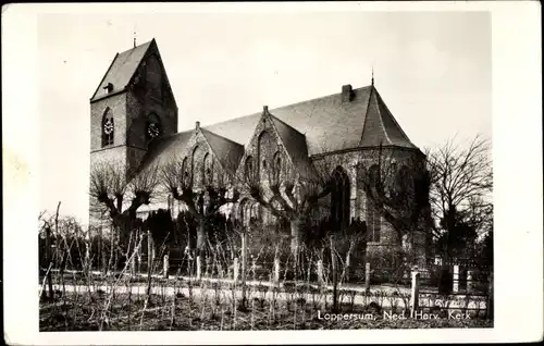 Ak Loppersum Groningen, Ned. Herv. Kerk