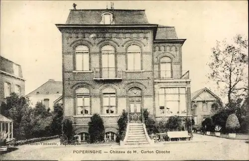 Ak Poperinghe Poperinge Westflandern, Chateau de M. Carton Cooche
