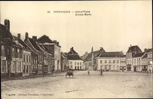 Ak Poperinghe Poperinge Westflandern, Grand&#39;Place