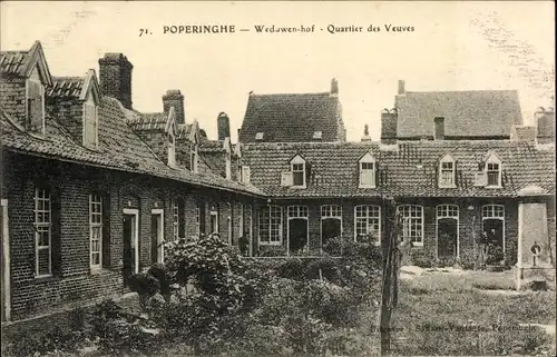 Ak Poperinghe Poperinge Westflandern, Witwenviertel, Weduwen-hof