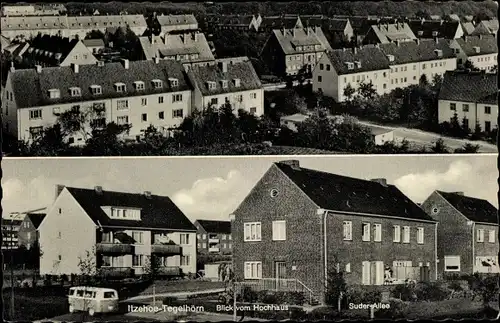 Ak Tegelhörn Itzehoe in Holstein, Blick vom Hochhaus, Suder-Allee