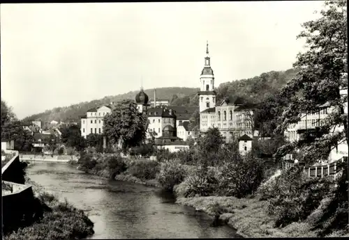 Ak Greiz im Vogtland, Teilansicht, Kirche