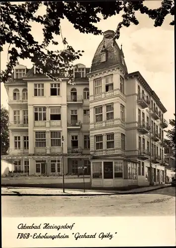 Ak Ostseebad Heringsdorf auf Usedom, FDGB Erholungsheim Gerhard Opitz