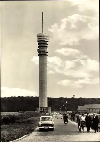 Ak Schwerin in Mecklenburg Vorpommern, Fernsehturm mit Turmcafé