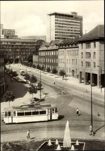 Ak Jena in Thüringen, Universitätsstadt, Blick vom Thälmannring zum Zeisswerk u. neuem Hochhaus