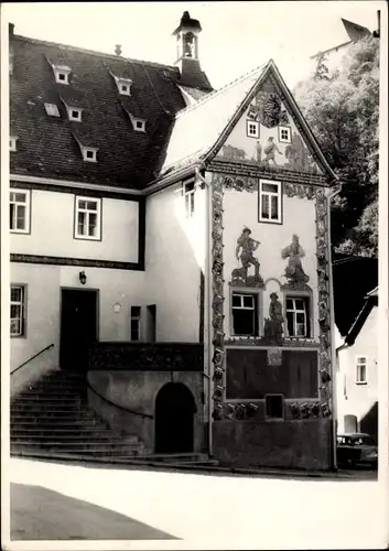 Ak Ziegenrück an der Saale Thüringen, HOG Ratskeller, Rathaus