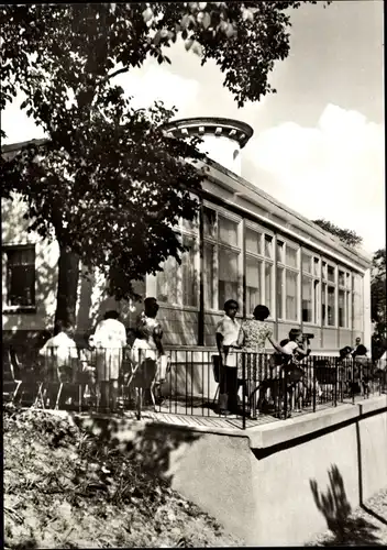 Ak Jena in Thüringen, Universitätsstadt, Der Landgrafen, Terrasse, Gäste