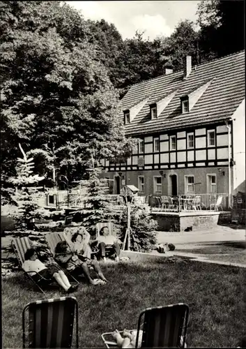 Ak Dresden Mobschatz Oberwartha, Reichsbahnerholungsheim Lochmühle Waldfrieden