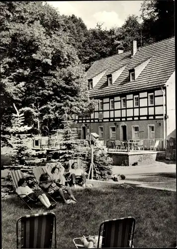 Ak Dresden Mobschatz Oberwartha, Reichsbahnerholungsheim Lochmühle Waldfrieden
