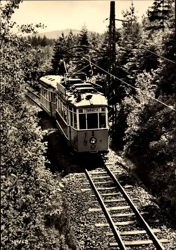 Ak Tabarz im Thüringer Wald, Waldbahn, Straßenbahn 57