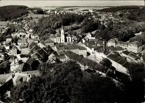 Ak Bad Lobenstein in Thüringen, Ortsansicht mit Kirche