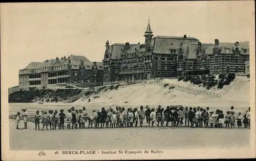 Ak Berck Plage Pas de Calais, Institut St. Francois de Salles