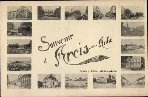 Ak Arcis sur Aube, Teilansichten, Straßenansichten