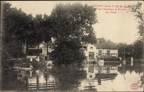 Ak Jessains Aube, Elektrizitätswerk von Beaulieu sur l&#39;Aube