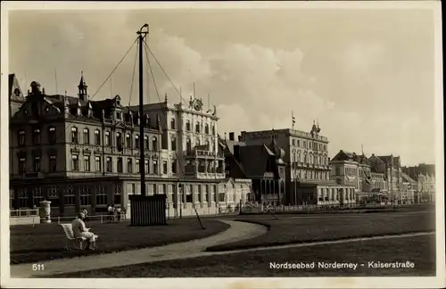 Ak Nordseebad Norderney Ostfriesland, Kaiserstraße