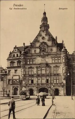 Ak Dresden Altstadt, Residenzschloss, Georgentor