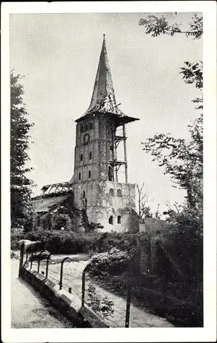 Ak Hoog Elten Hoch Elten Emmerich am Rhein, Kirchenruine