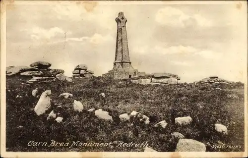 Ak Redruth Südwestengland, Carn Brea Monument