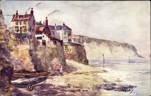 Künstler Ak Robin Hoods Bay Yorkshire and the Humber, North Shore