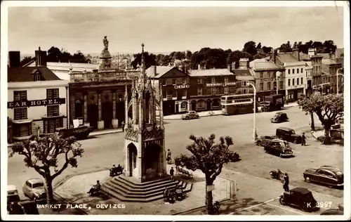 Ak Devizes Wiltshire England, Market Place