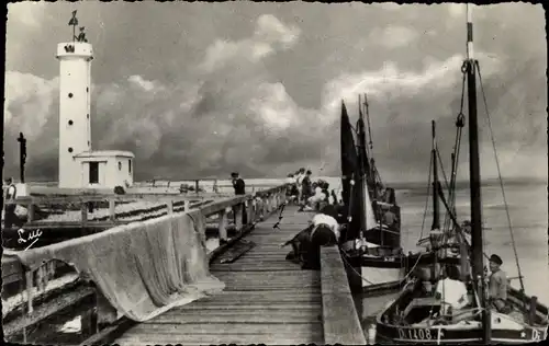 Ak Cayeux sur Mer Somme, Hafen Hourdel