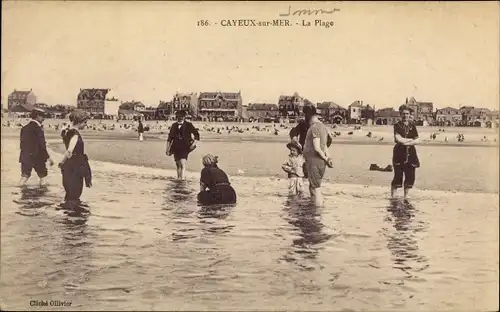 Ak Cayeux sur Mer Somme, Strand