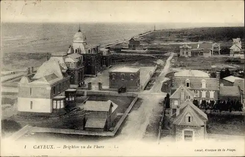 Ak Cayeux sur Mer Somme, Brighton vom Leuchtturm gesehen