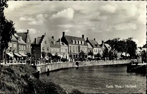 Ak Sluis Zeeland Niederlande, Kade