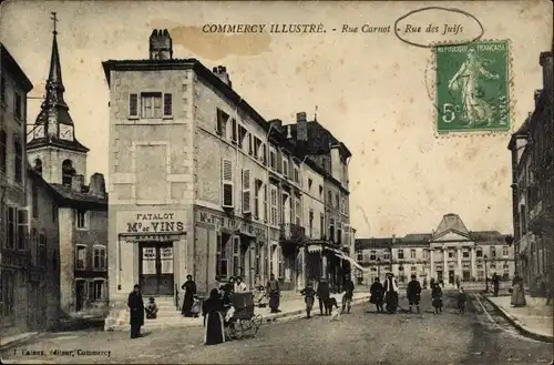 Ak Commercy Lothringen Meuse, Rue Carnot, Rue des Juifs