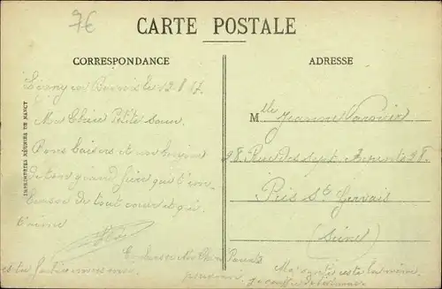 Ak Ligny en Barrois Meuse, Tor, Straßenpartie